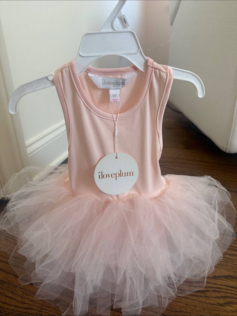 iloveplum Girls' Blush Pink Tulle Ballet Tutu Dress